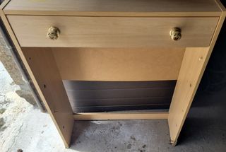 2 Muebles zapatero de 2 puertas, 1 cajón