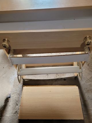 2 Muebles zapatero de 2 puertas, 1 cajón