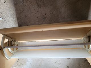 2 Muebles zapatero de 2 puertas, 1 cajón