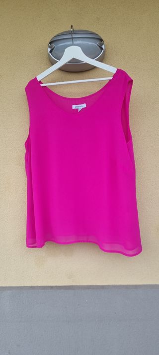 Top e Cardigan Fucsia