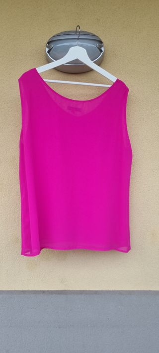 Top e Cardigan Fucsia