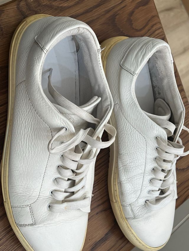 Sneakers bianche in pelle