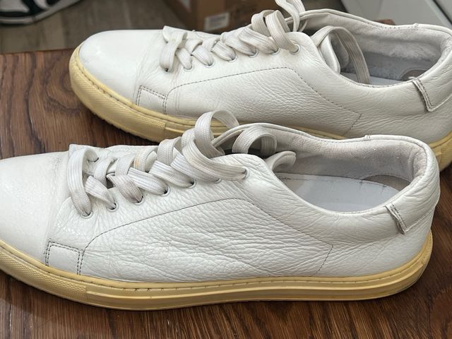 Sneakers bianche in pelle