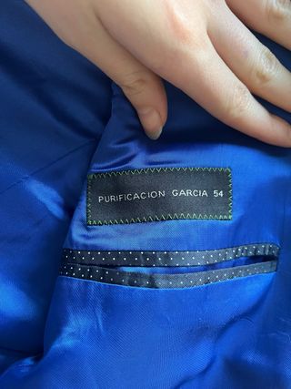 Traje hombre Purificación García54 - Negro/Azul