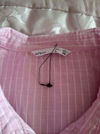 Camisa rosa Lefties L - rayas