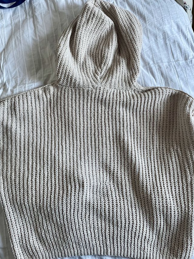 Camisola larga com capuz - Bege - Pull & Bear