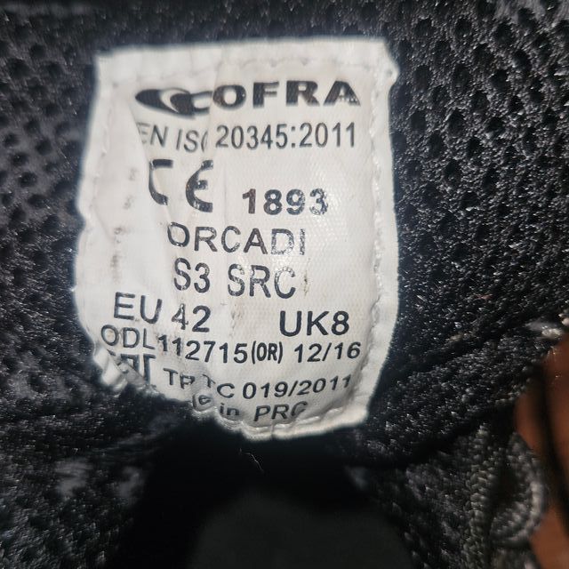 Scarpe antinfortunistiche Cofra Evanit - nere