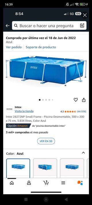 Piscina Intex 300x200 + depura
