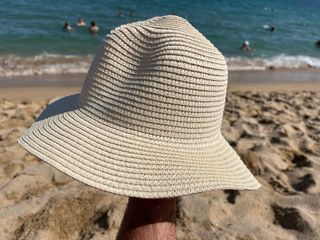 Sombrero playa beige