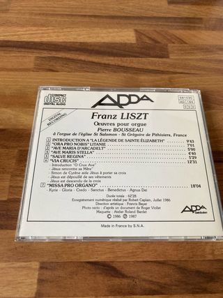 3 CD Franz Liszt Opere per Organo