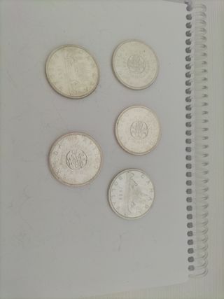 5 monedas plata Canadá