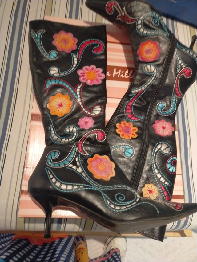 Botas altas multicolor