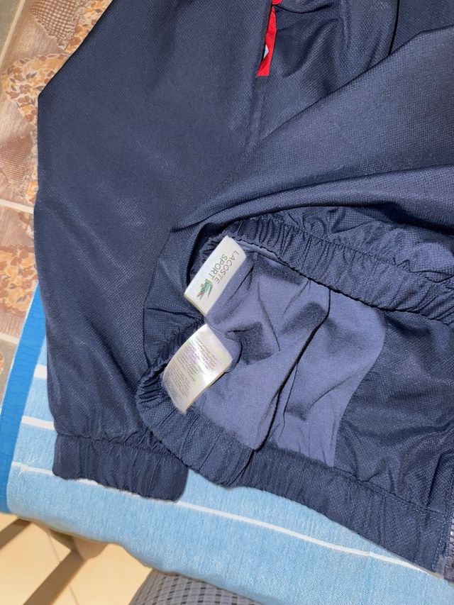 Giacca Lacoste blu e rossa