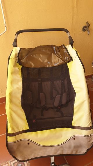 Remolque bici doble niño