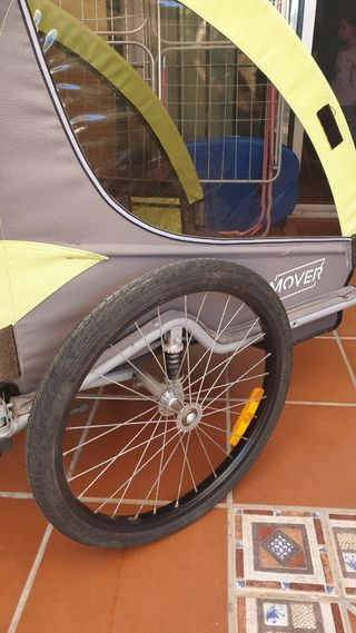 Remolque bici doble niño
