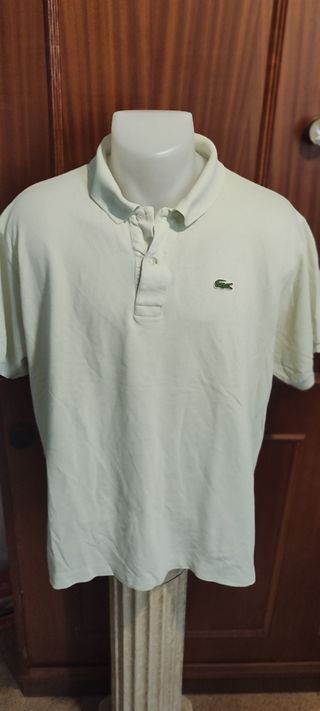 Polo Lacoste crema