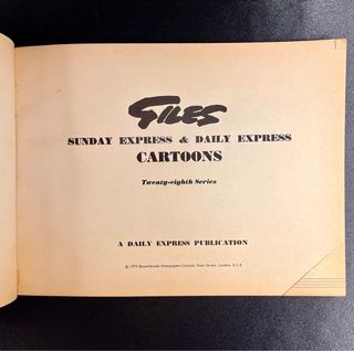 Lote 4 anuarios de viñetas de Giles 1954-1974
