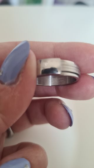 Anillo plata hombre - sin usar