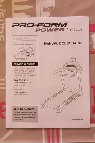 Cinta correr plegable - Casi nueva