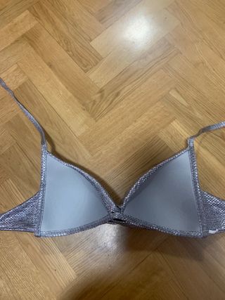 Bikini top plateado