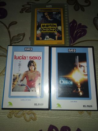 3 DVDs Cine Español: Lucía y el sexo, Los Otros, M