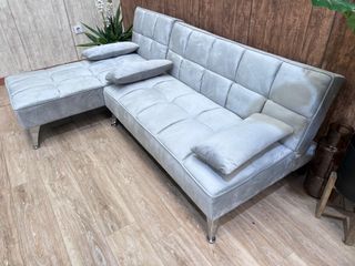 Sofá cama terciopelo negro