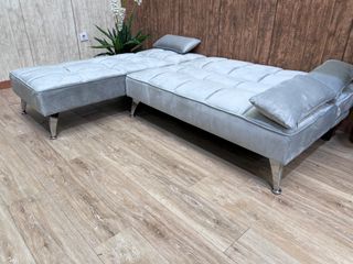 Sofá cama terciopelo negro