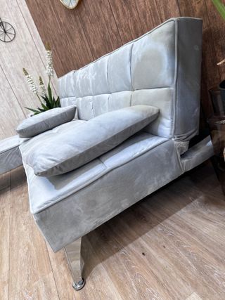 Sofá cama terciopelo negro