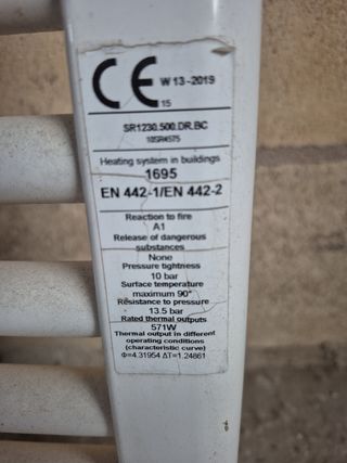 Radiador toallero blanco