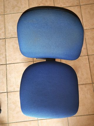 Silla oficina giratoria azul