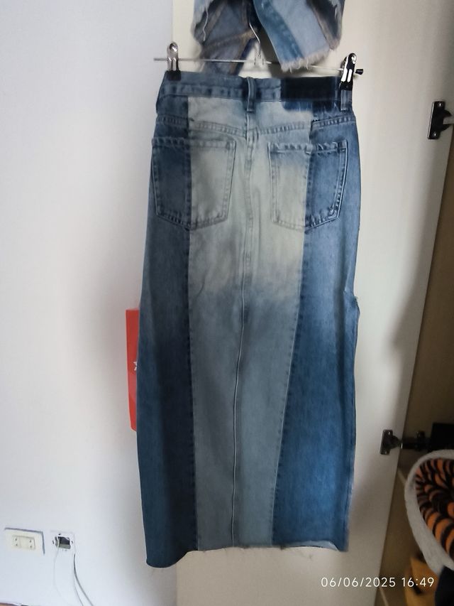 Conjunto vaquero Zara - Top y falda