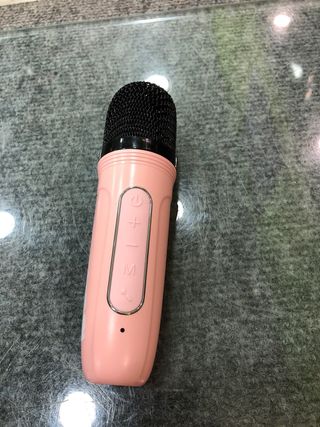 Altavoz Karaoke Rosa Portátil