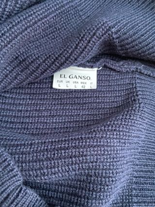 Jersey El Ganso rayas marino-rojo