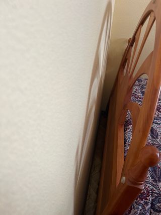 Cabecero y mesilla madera