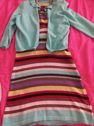 Vestito estivo a righe + Cardigan