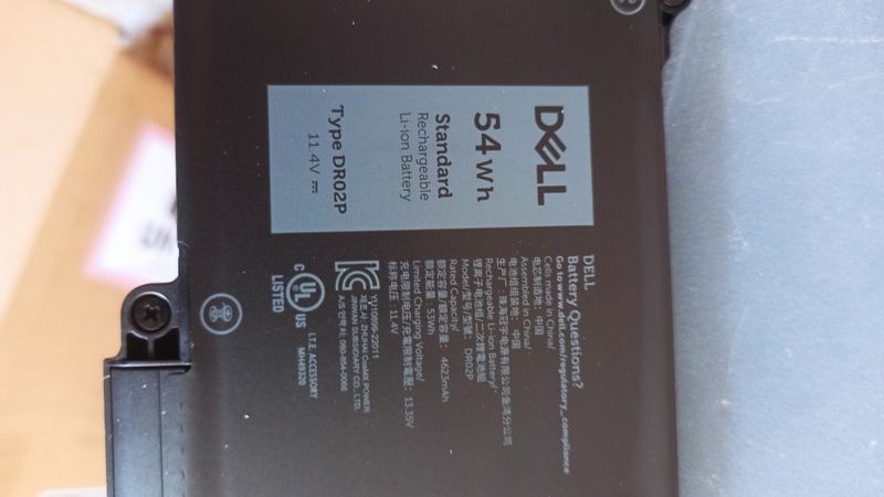 Batería Dell DR02P, 2X1V9, 54Wh afbeelding 4