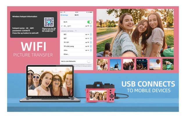 Fotocamera/Videocamera G-ANICA 4K Wi Fi 48MP Nuova