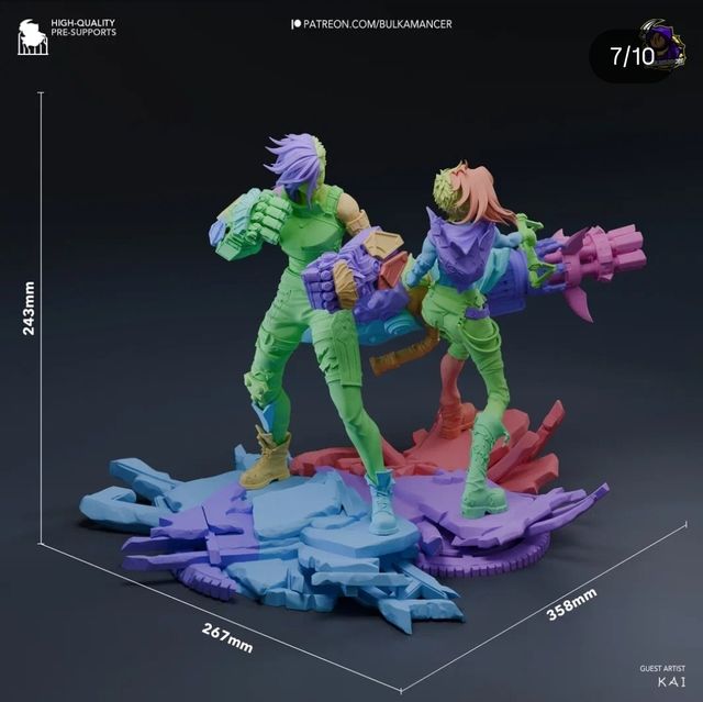 Diorama Arcane Jinx & Vi