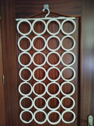 Percha Colgador 24 Anillos Blanca
