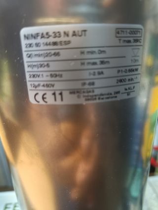 Electro bomba sumergible