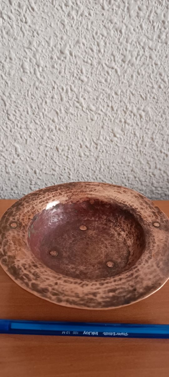 Brasero cobre antiguo sobremesa