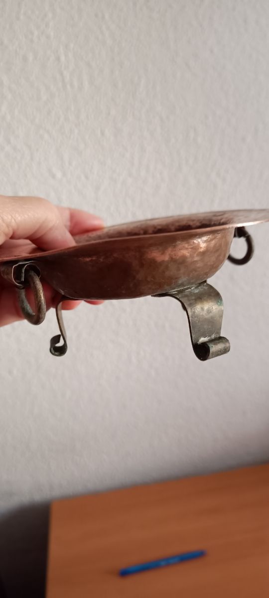 Brasero cobre antiguo sobremesa