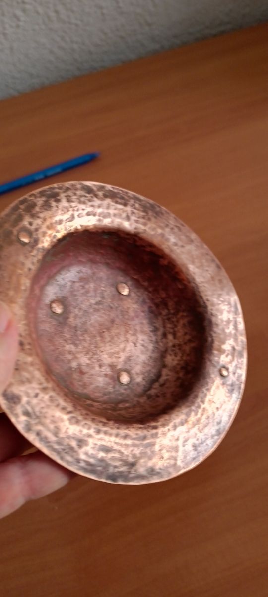 Brasero cobre antiguo sobremesa