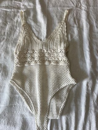 Body crochet Bershka blanco