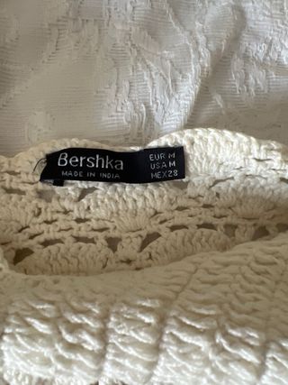 Body crochet Bershka blanco