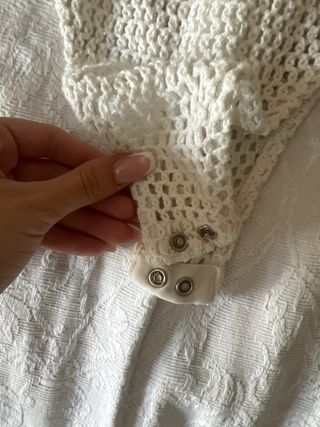 Body crochet Bershka blanco