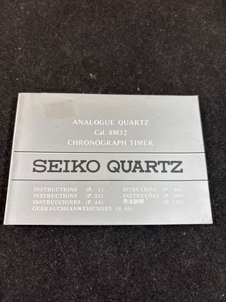 Manual Seiko 8M32 Cronógrafo