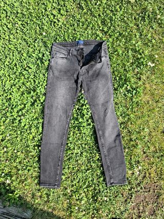 Vaqueros Zara Gris Talla 42