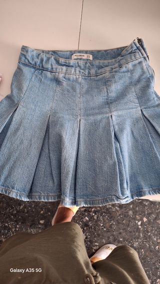 Falda vaquera Pull&Bear azul