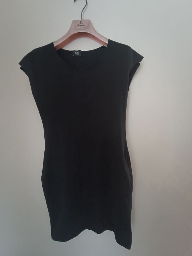 Vestito nero donna in cotone